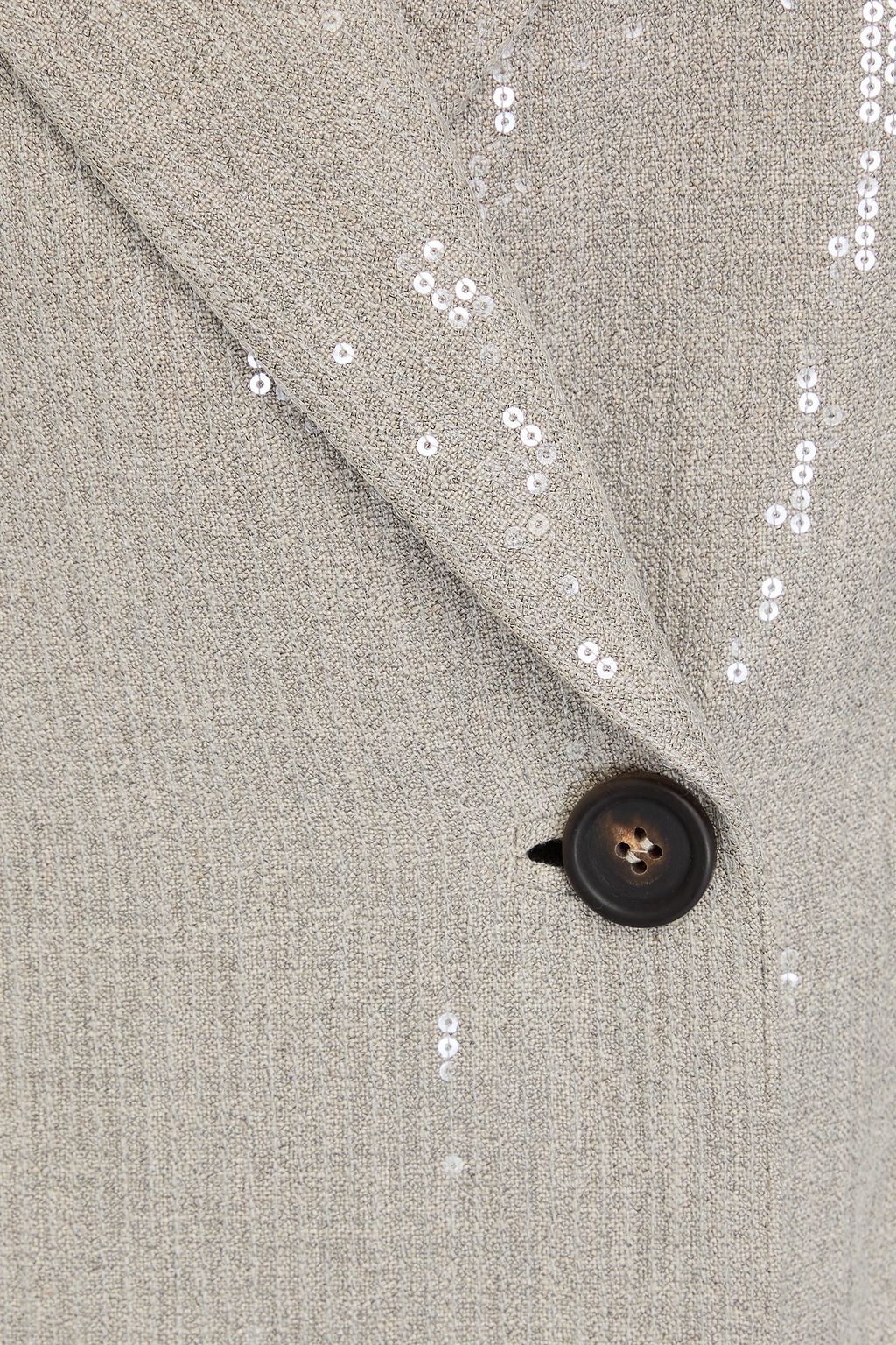BRUNELLO CUCINELLI Sequined linen-blend vest