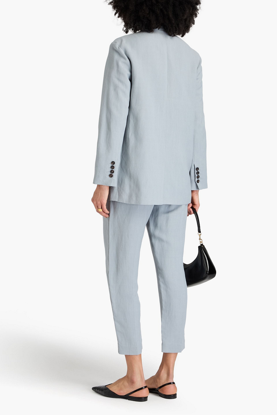  Brunello Cucinelli - Bead-embellished Twill Suit - Blue - It 44 