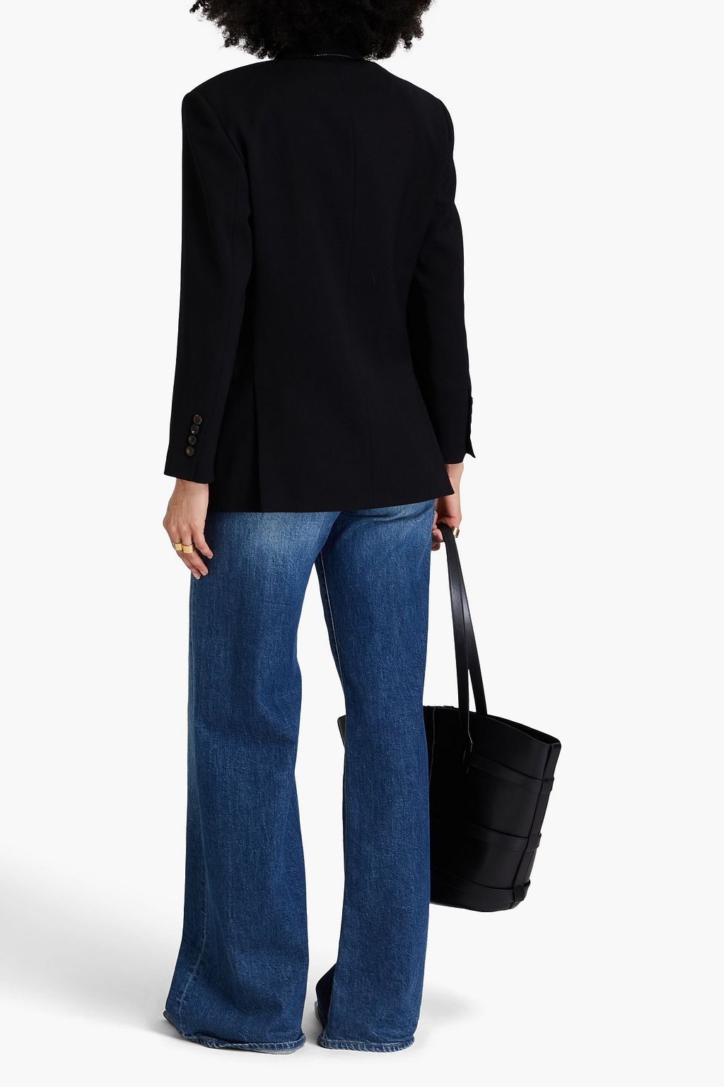BRUNELLO CUCINELLI Bead-embellished twill blazer