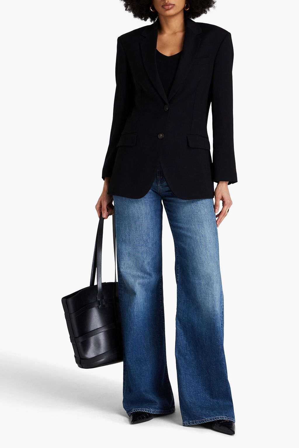 BRUNELLO CUCINELLI Bead-embellished twill blazer