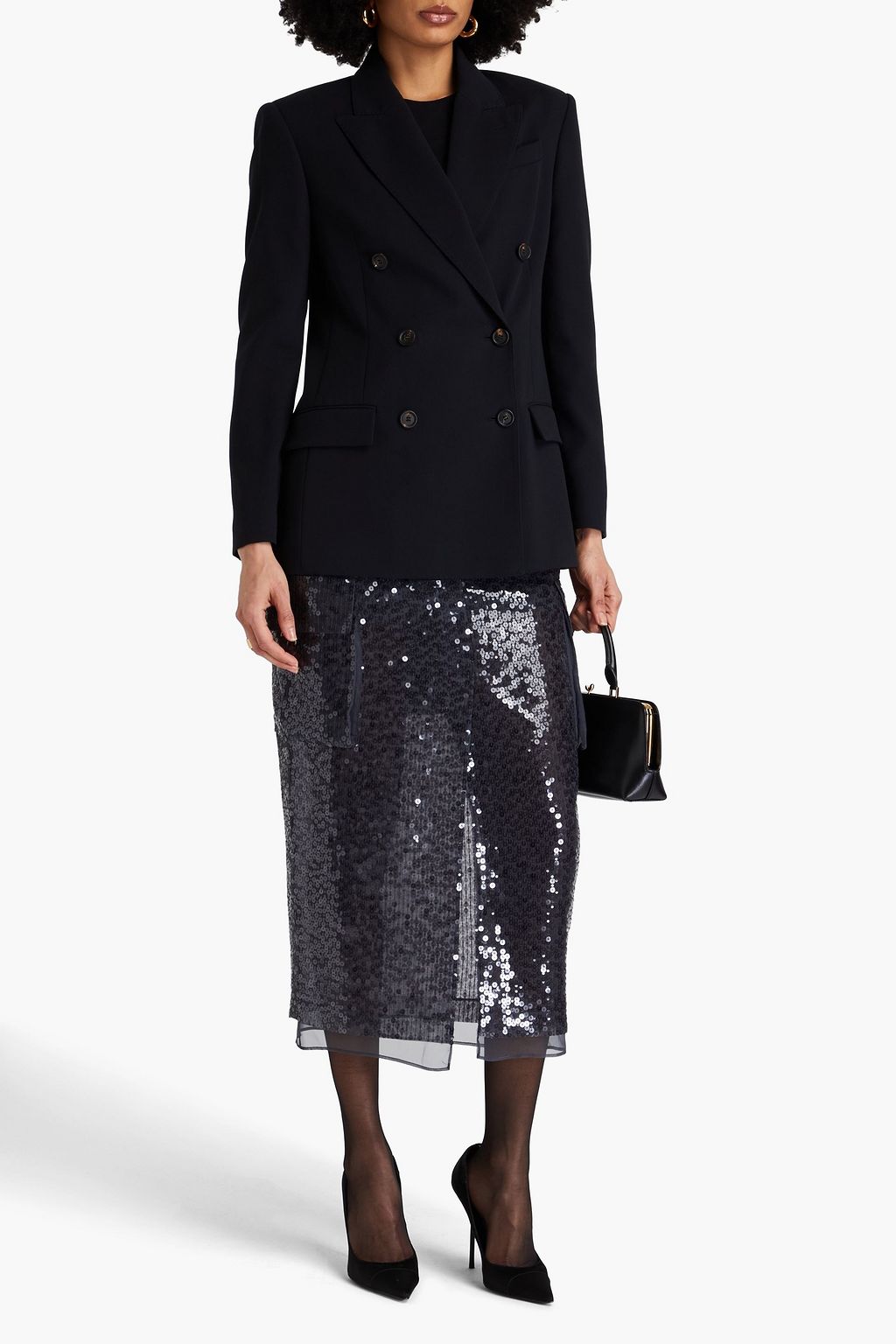 BRUNELLO CUCINELLI Doppelreihiger Blazer aus Baumwolle