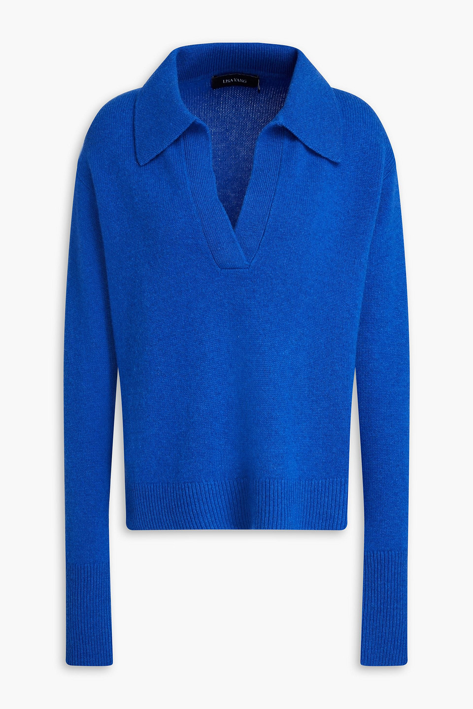 Lisa Yang Serena Pullover Aus Kaschmir Mit Polokragen In Kobaltblau