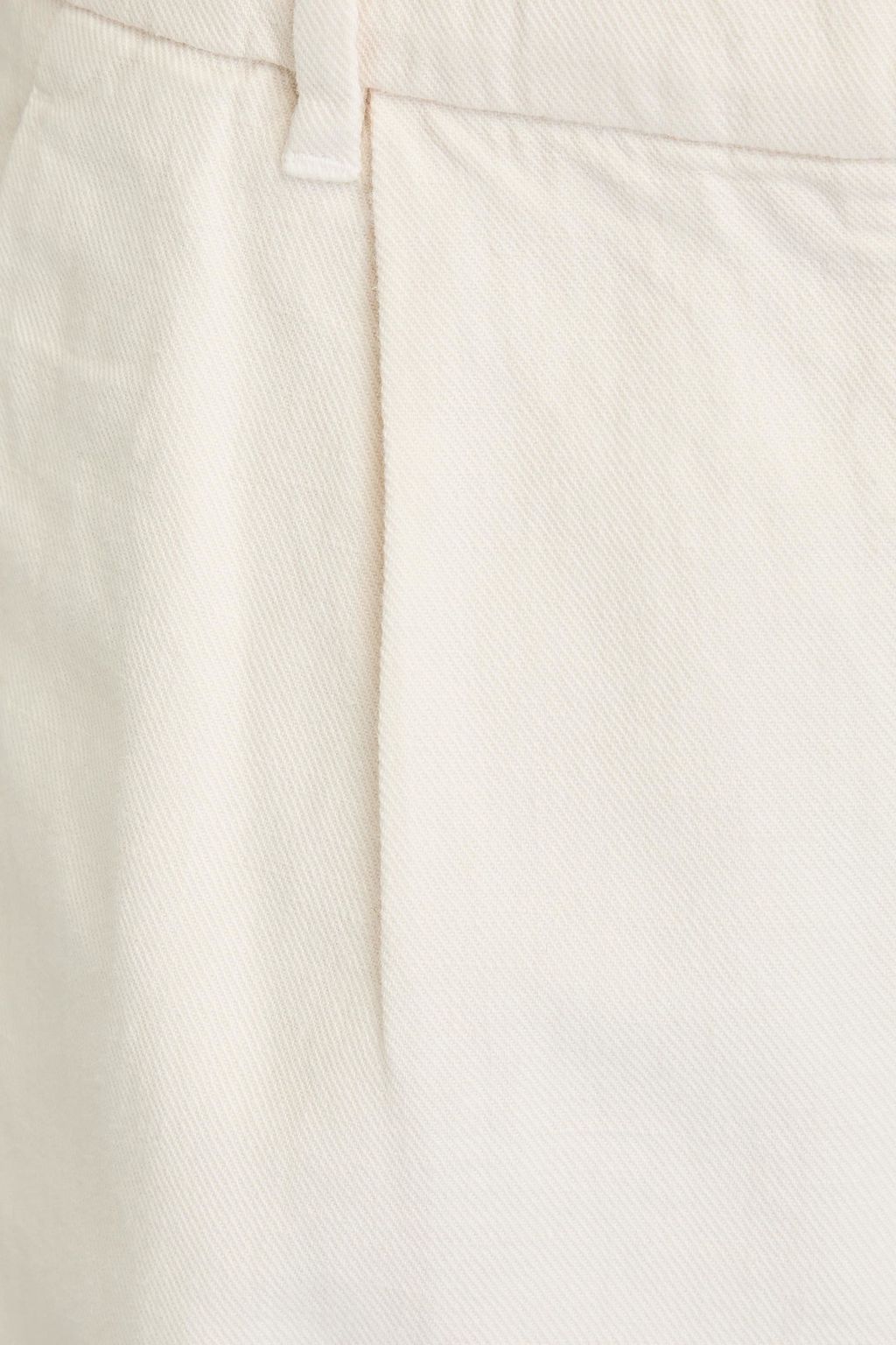 BRUNELLO CUCINELLI شورت من مزيج الكتّان والقطن مزين بكسرات