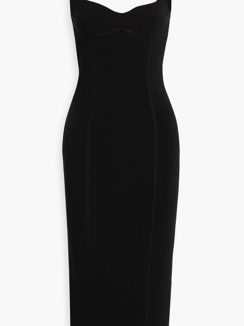 zoey stretch-cady midi dress