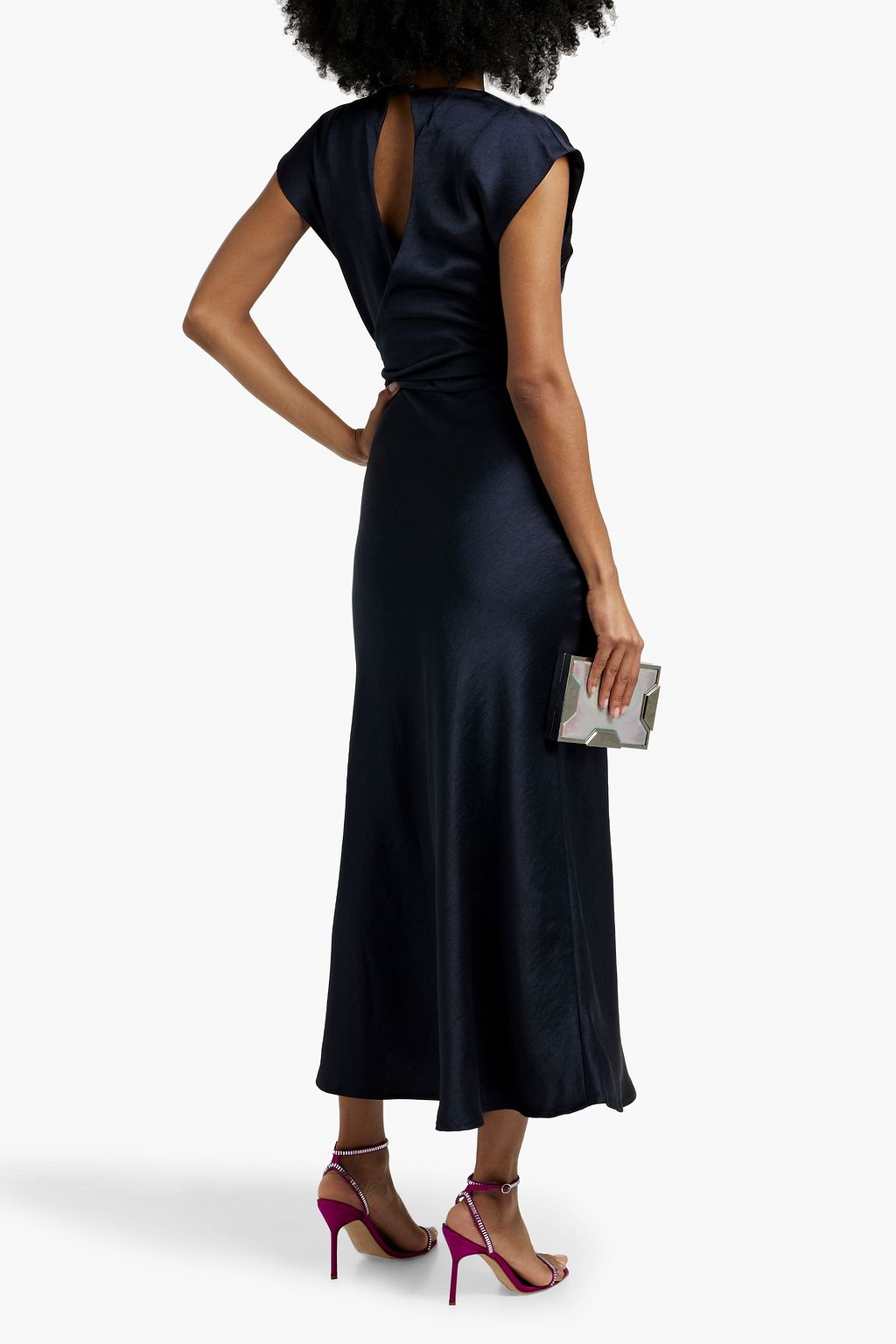 BEC & BRIDGE The Dreamer wrap-effect satin-crepe midi dress