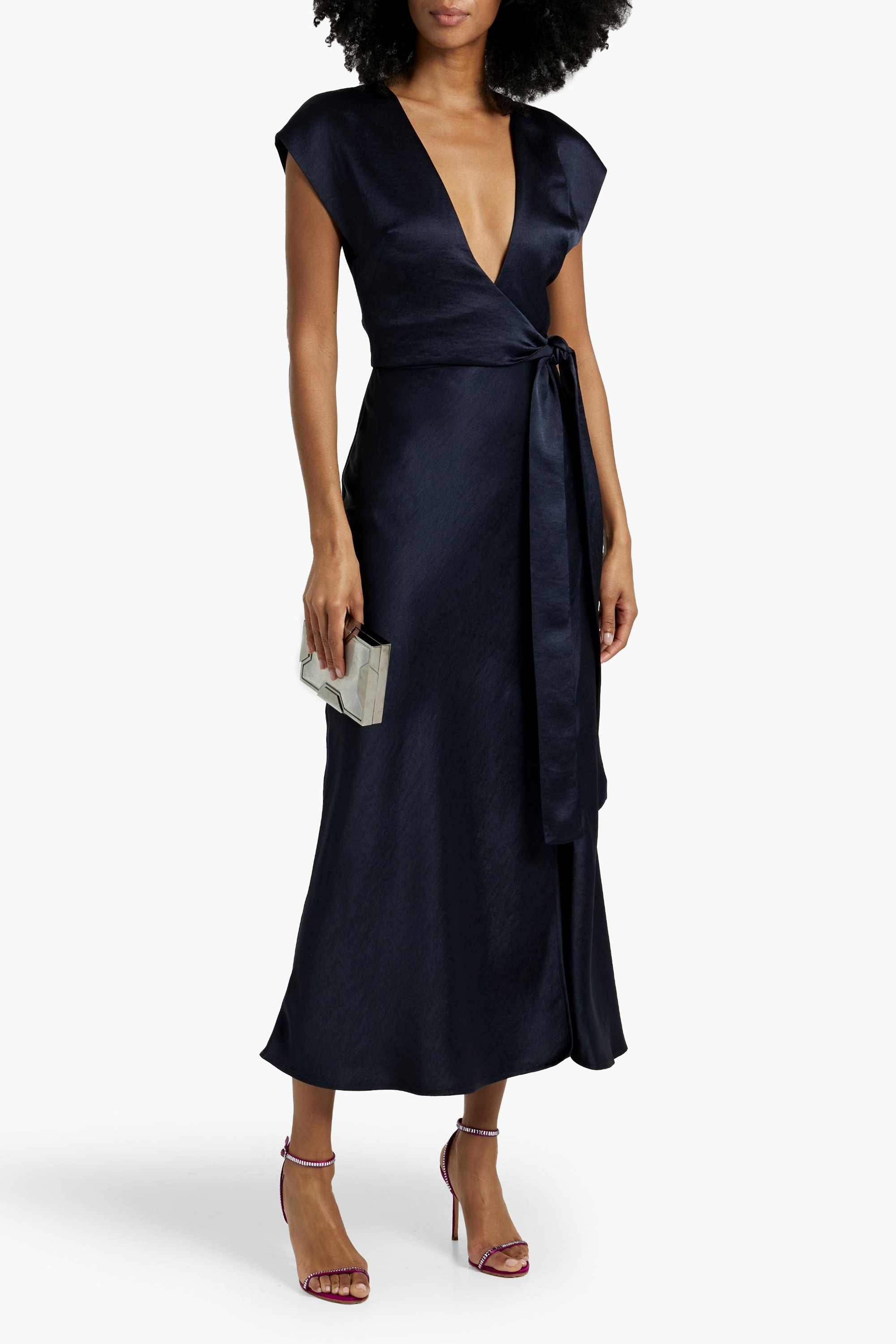 Bec + Bridge The Dreamer wrap-effect satin-crepe midi dress