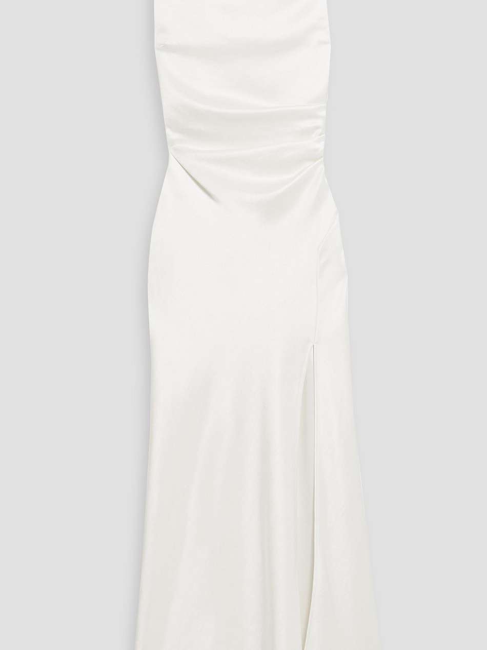 the dreamer satin-crepe maxi dress