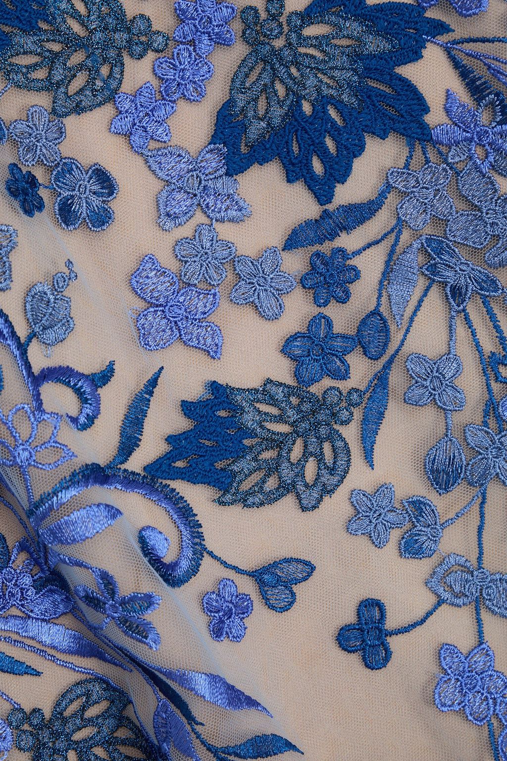 MARCHESA NOTTE فستان سهرة من التول المطرّز