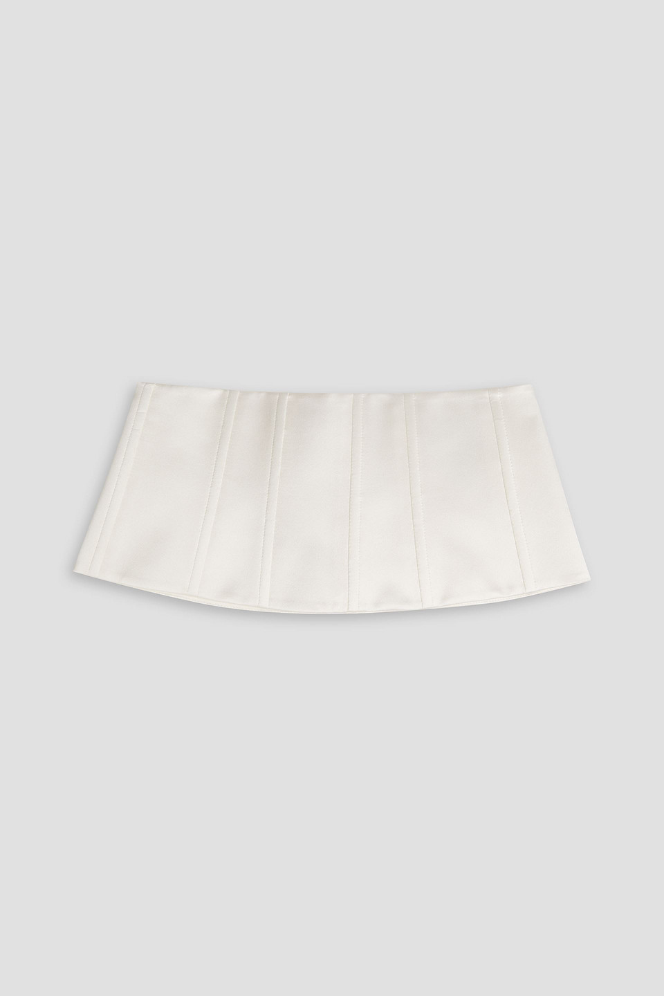 Brunello Cucinelli - Stretch-silk satin waist belt - White - M