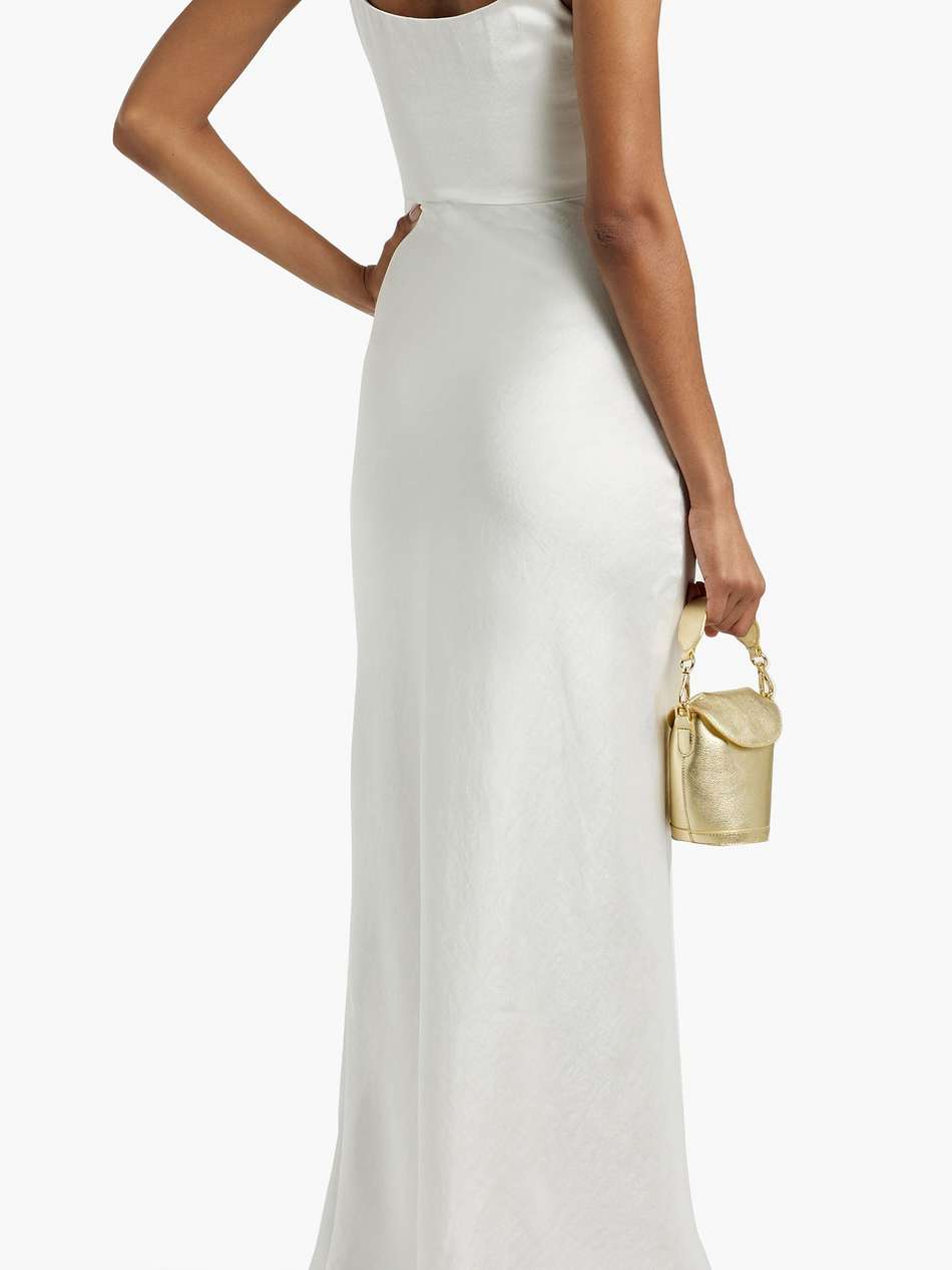 the dreamer satin-crepe maxi dress