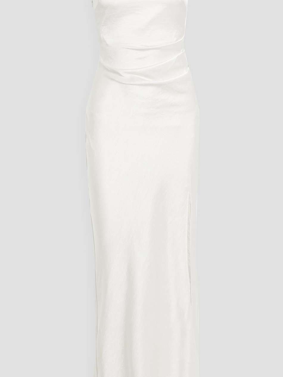 the dreamer satin-crepe maxi dress