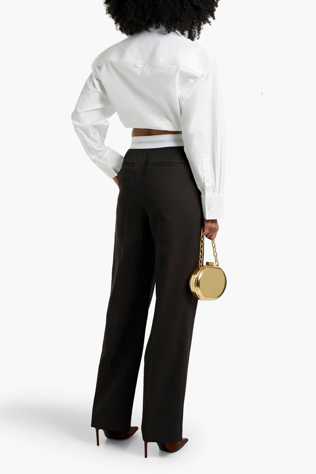 ALEXANDER WANG Wool-twill straight-leg pants