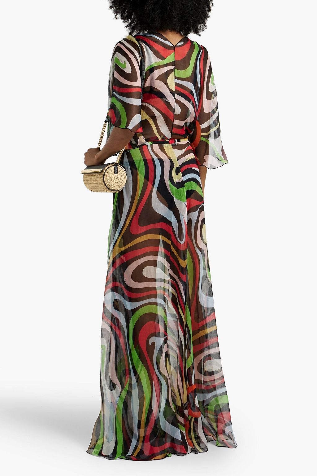 PUCCI Strandkleid aus Seidenkrepon mit Print