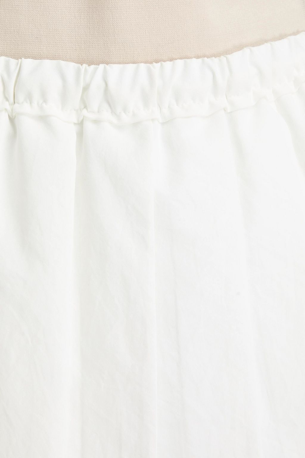 BRUNELLO CUCINELLI Pleated woven mini skirt