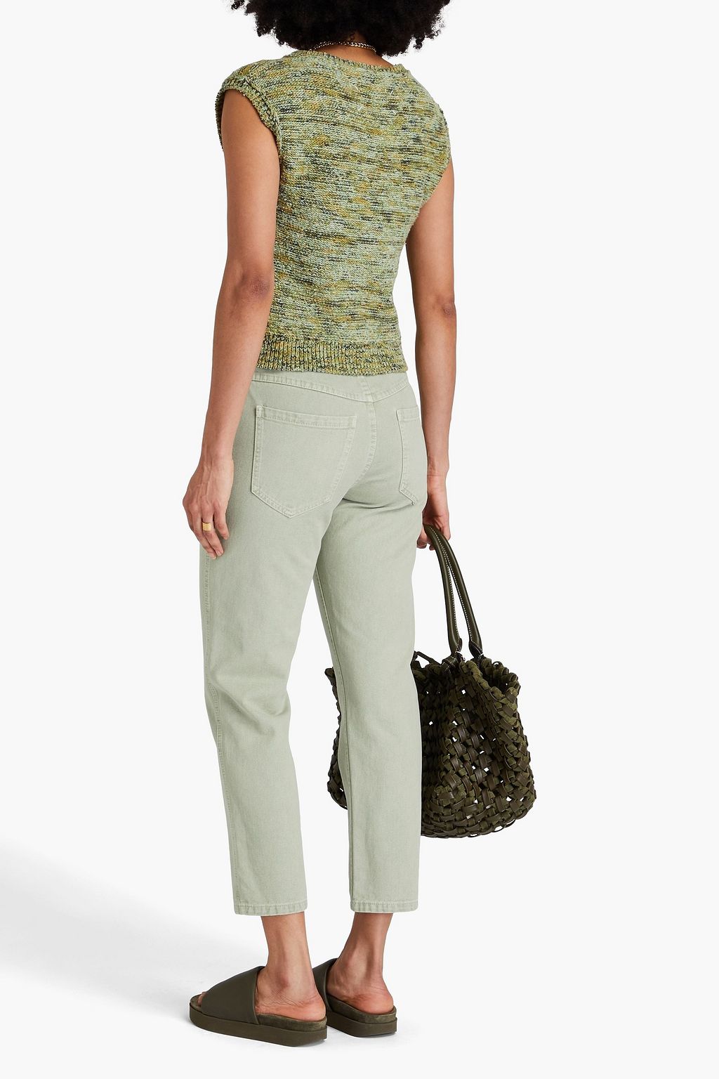 BRUNELLO CUCINELLI High-rise tapered jeans