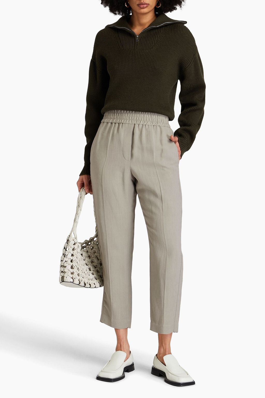 BRUNELLO CUCINELLI Twill tapered pants