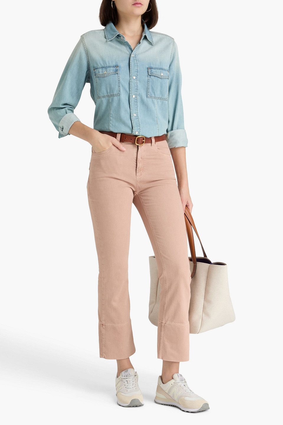  Brunello Cucinelli - Halbhohe Kick-flare-jeans - Pink - It 38 