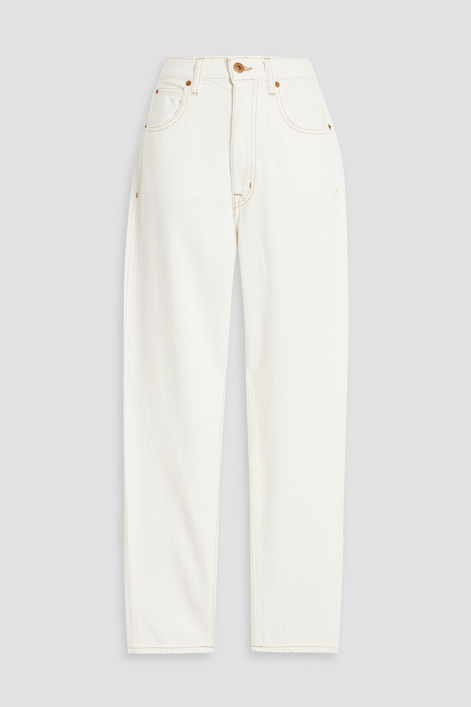Slvrlake High-rise Slim-leg Jeans In Ivory
