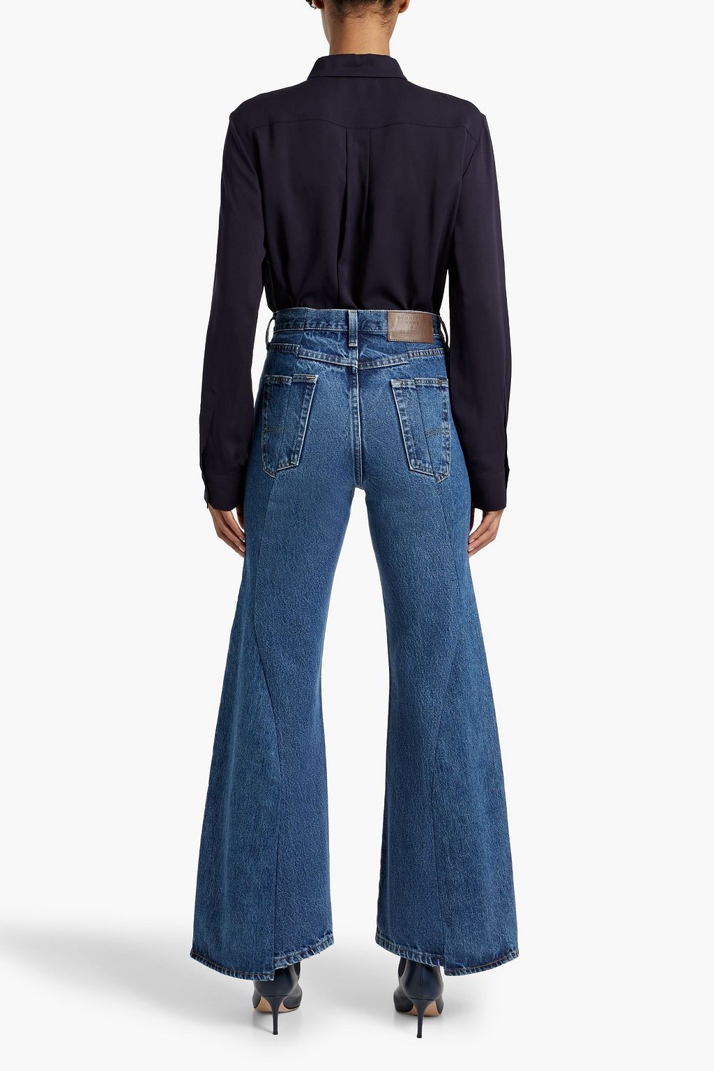 GABRIELA HEARST X E.L.V. DENIM Foster high-rise flared jeans