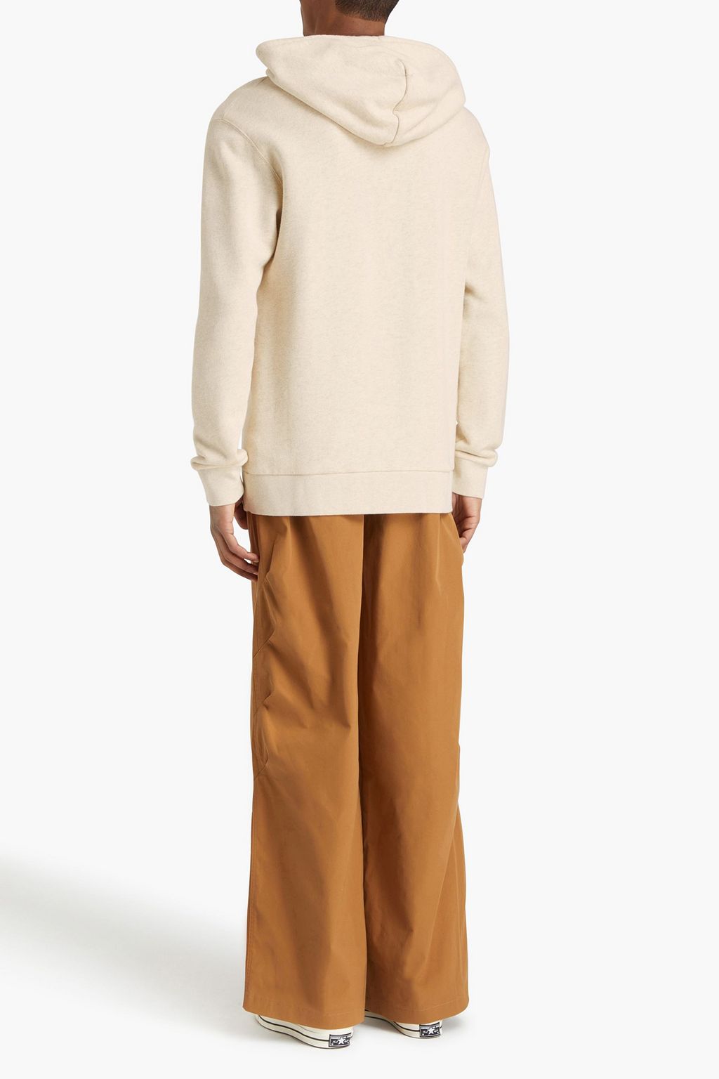 JW ANDERSON كنزة هودي من قطن تيري فرنسي مطاطي مزينة بطبعات