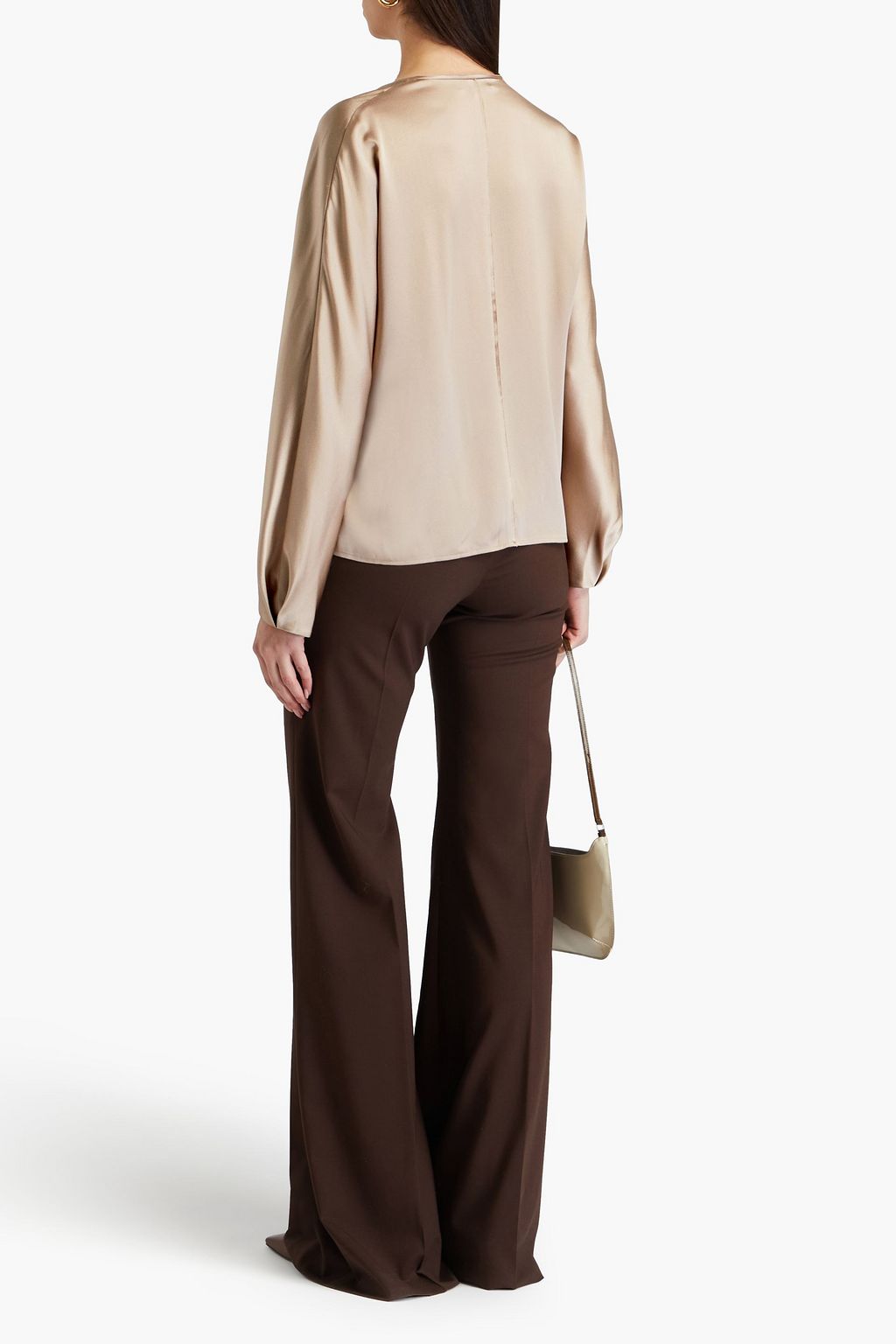VINCE. Silk-satin blouse