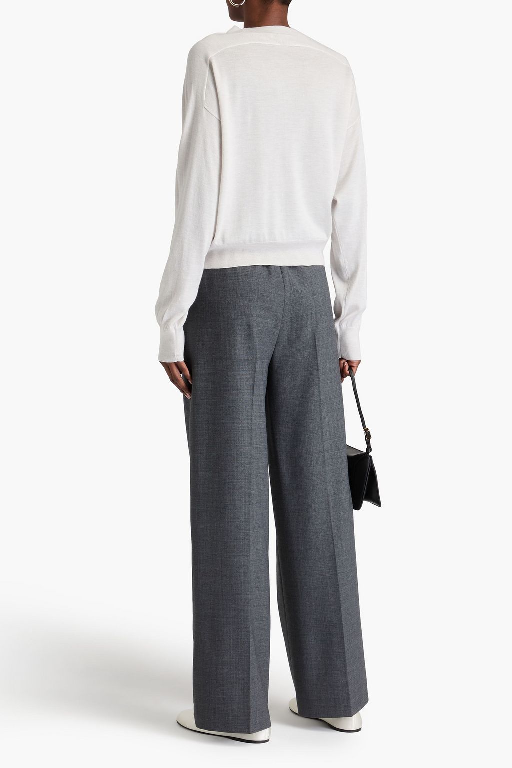 BRUNELLO CUCINELLI 비즈 장식 캐시미어 실크 혼방 스웨터