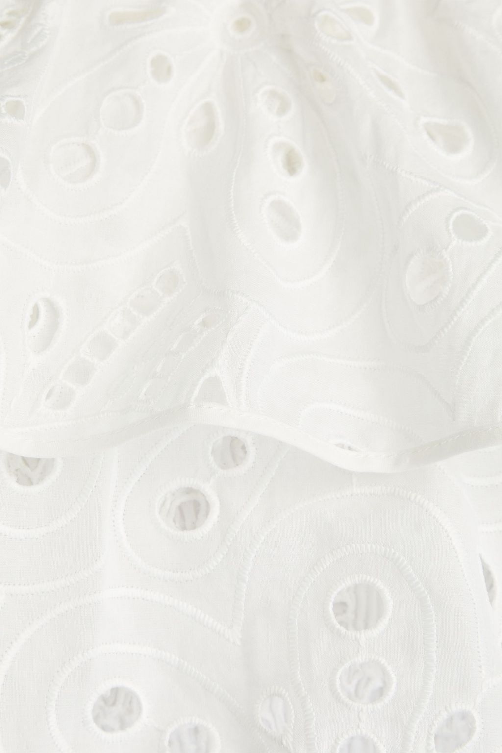 CHARO RUIZ IBIZA Isabella off-the-shoulder broderie anglaise cotton-blend midi dress