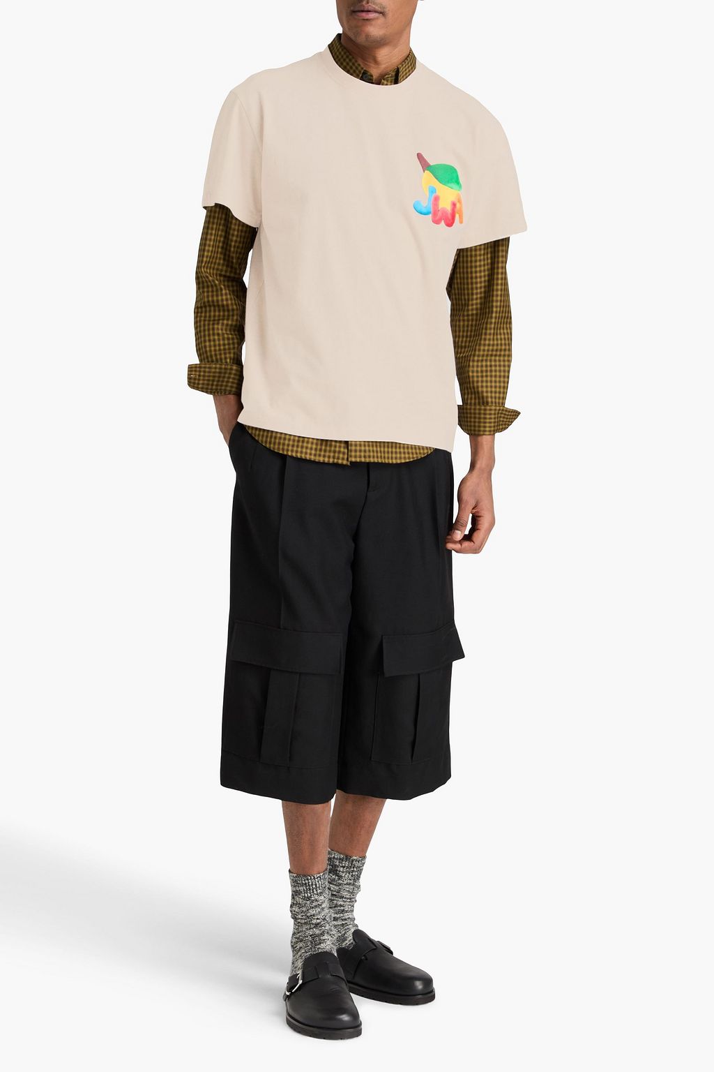 JW ANDERSON Printed cotton-jersey T-shirt