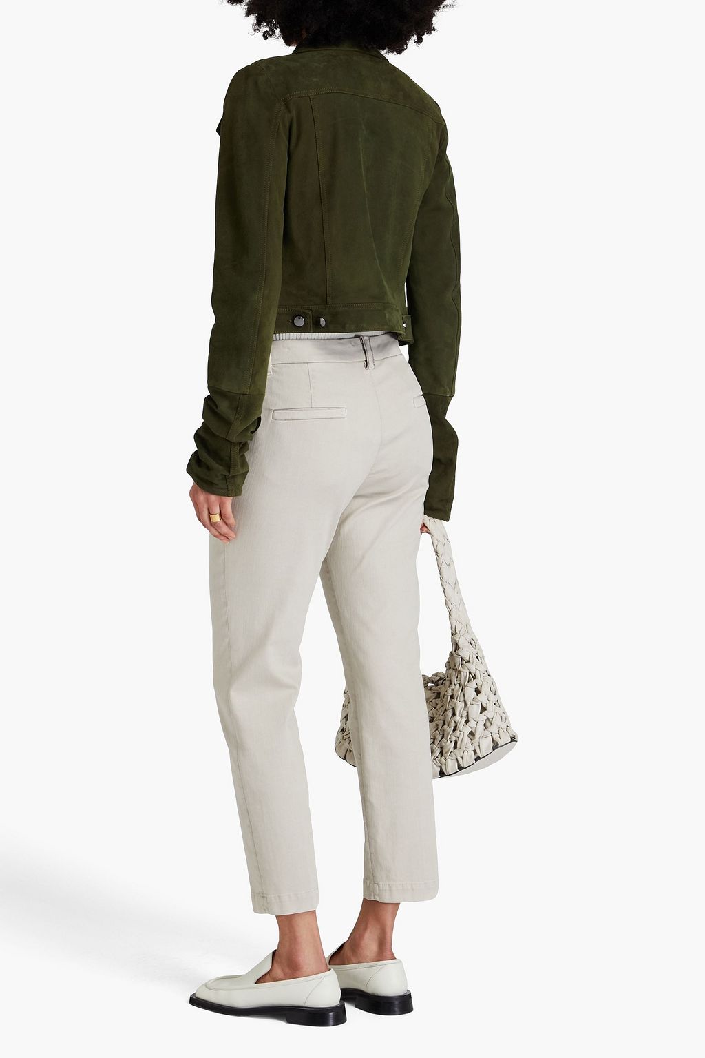 BRUNELLO CUCINELLI Hose mit geradem Bein aus einer Stretch-Baumwoll-Lyocellmischung