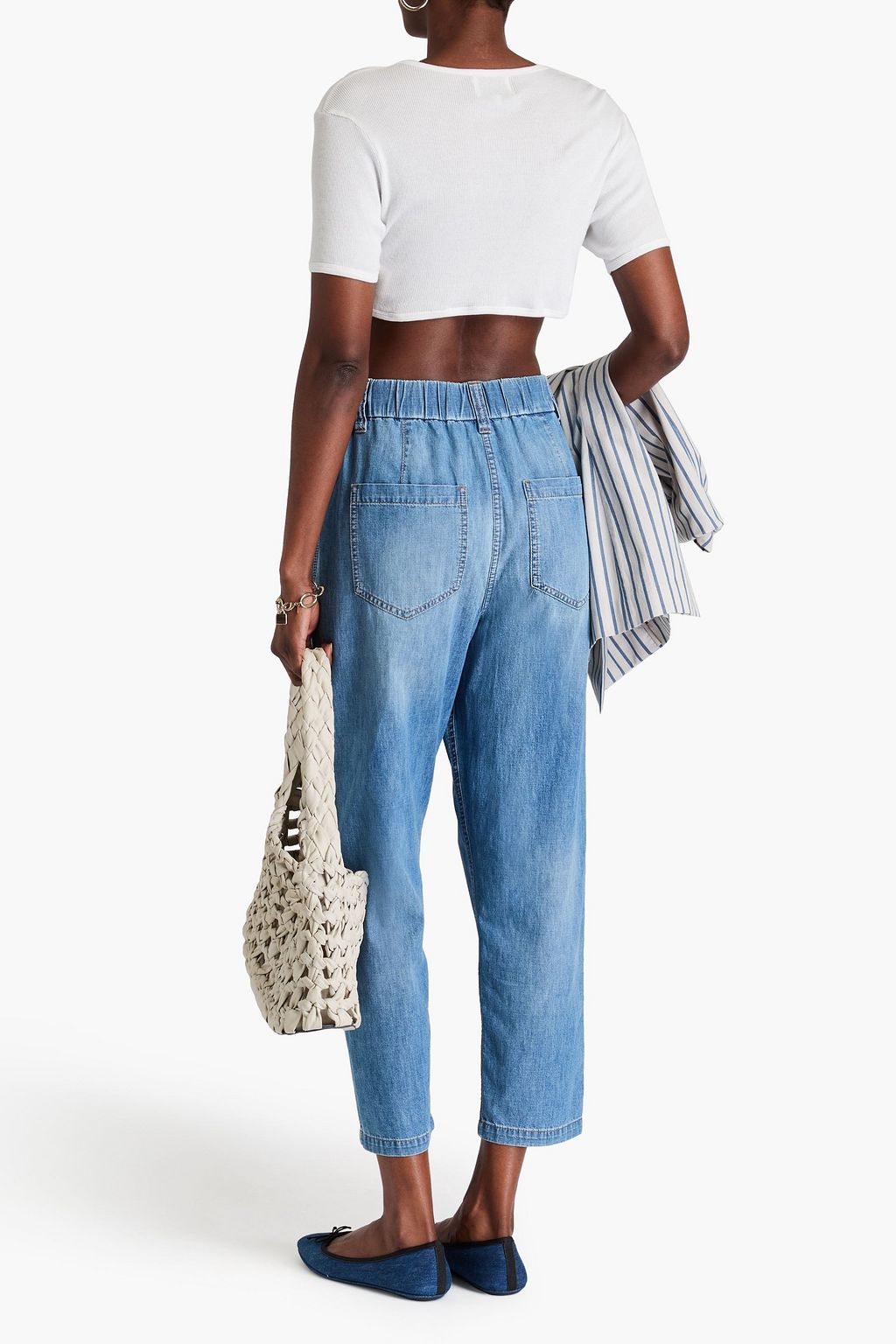 BRUNELLO CUCINELLI Cropped tapered jeans
