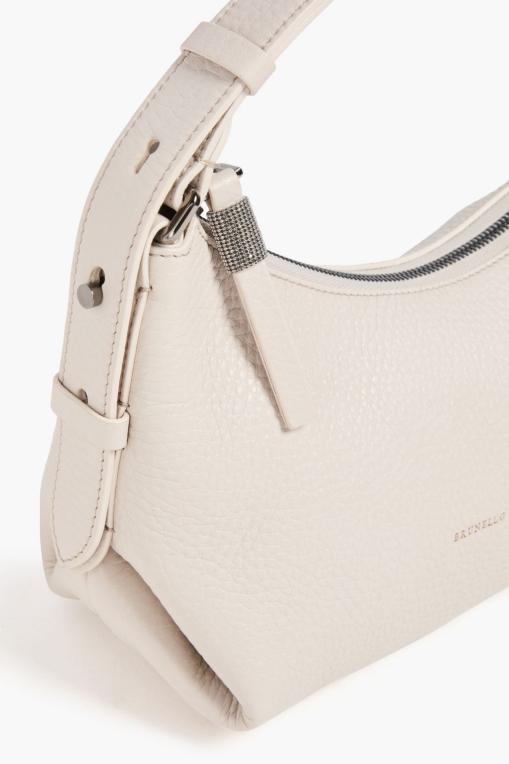BRUNELLO CUCINELLI Pebbled-leather shoulder bag