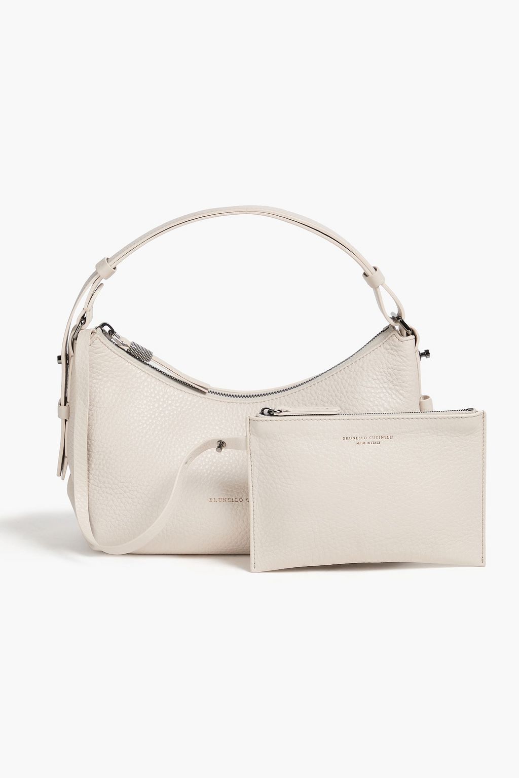 BRUNELLO CUCINELLI Pebbled-leather shoulder bag