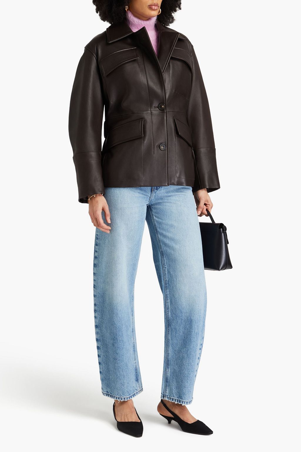 VINCE. Leather jacket