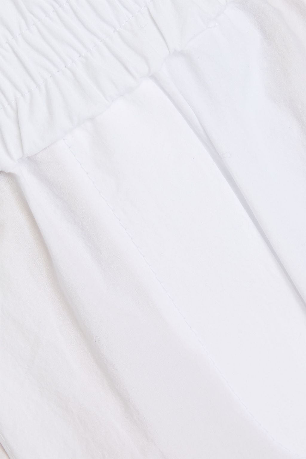 BRUNELLO CUCINELLI 코튼 포플린 와이드 레그 팬츠