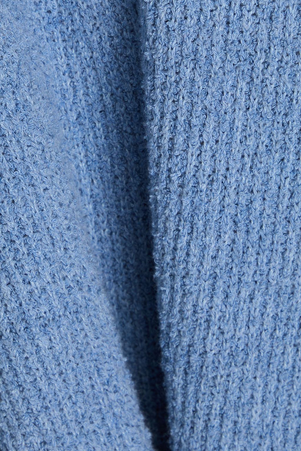 JW ANDERSON كنزة رياضية بنصف سحّاب من مزيج من القطن بحبكة بوكليه
