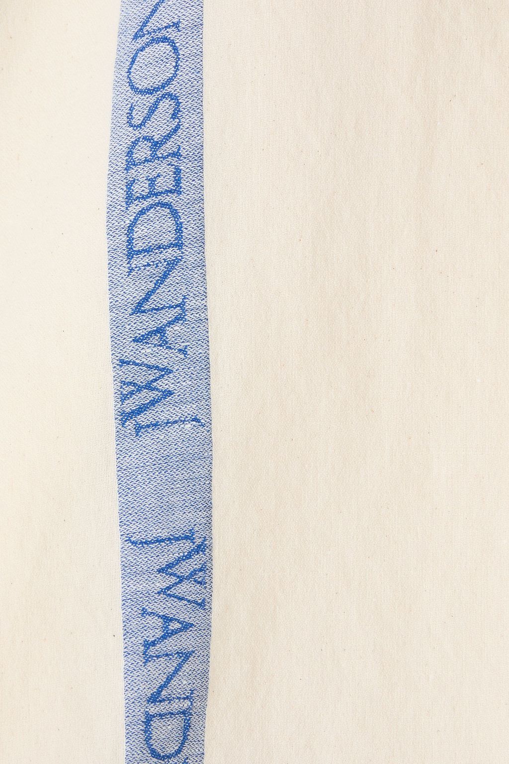JW ANDERSON Jacquard-trimmed cotton and linen-blend T-shirt