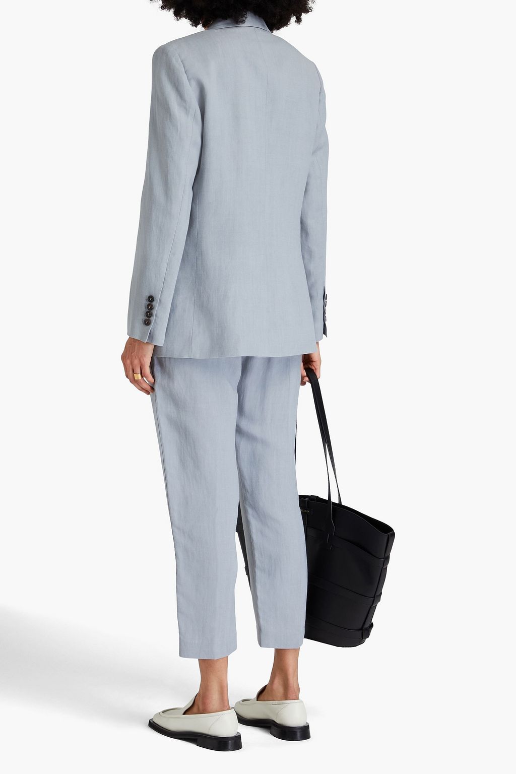 BRUNELLO CUCINELLI Double-breasted twill blazer