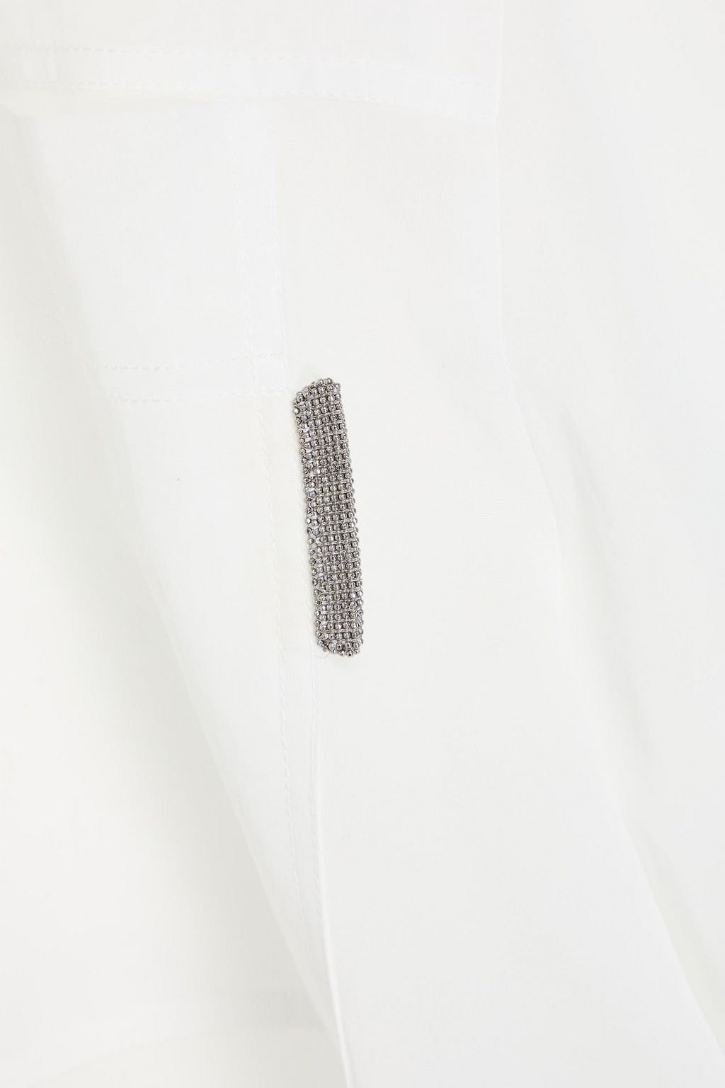 BRUNELLO CUCINELLI Hemd aus Baumwoll-Organza mit Zierperlen