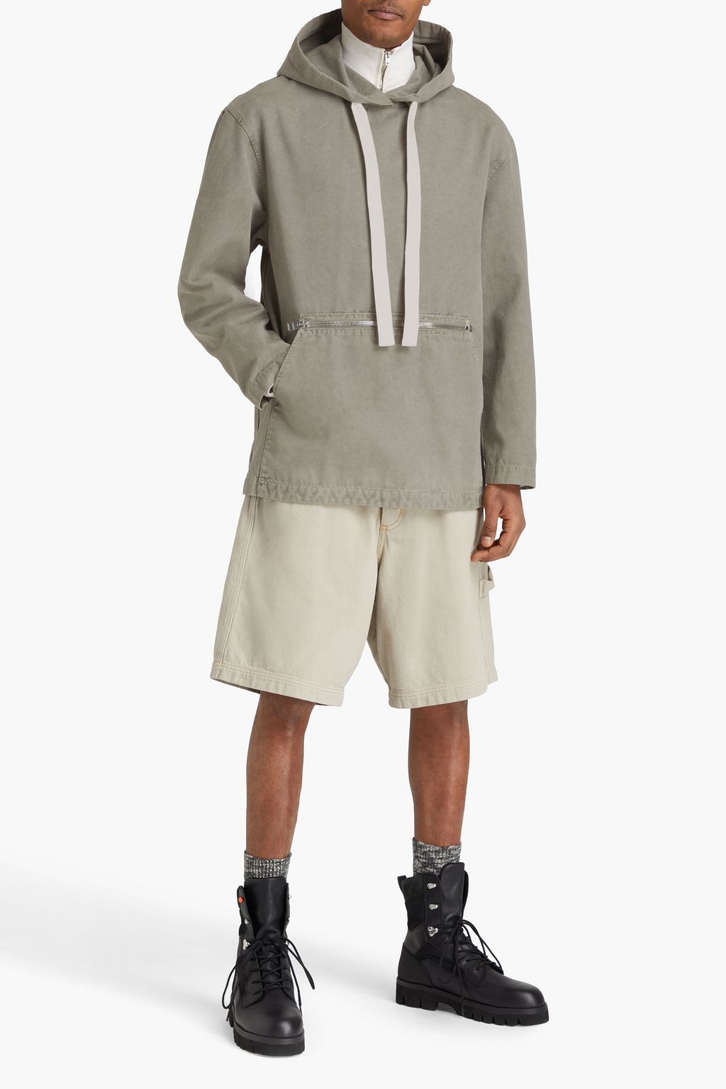 JW ANDERSON Cotton-canvas hooded sweatshirt