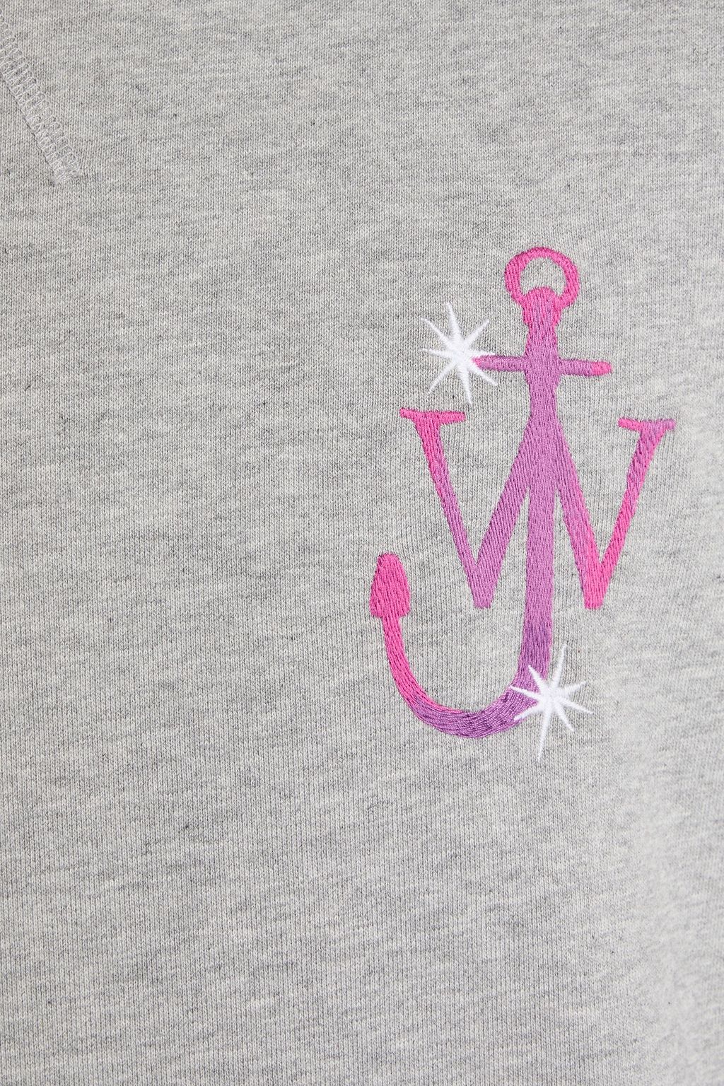JW ANDERSON Printed French cotton-terry sweatshirt