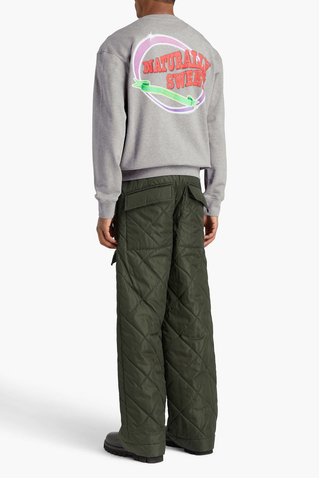 JW ANDERSON Printed French cotton-terry sweatshirt