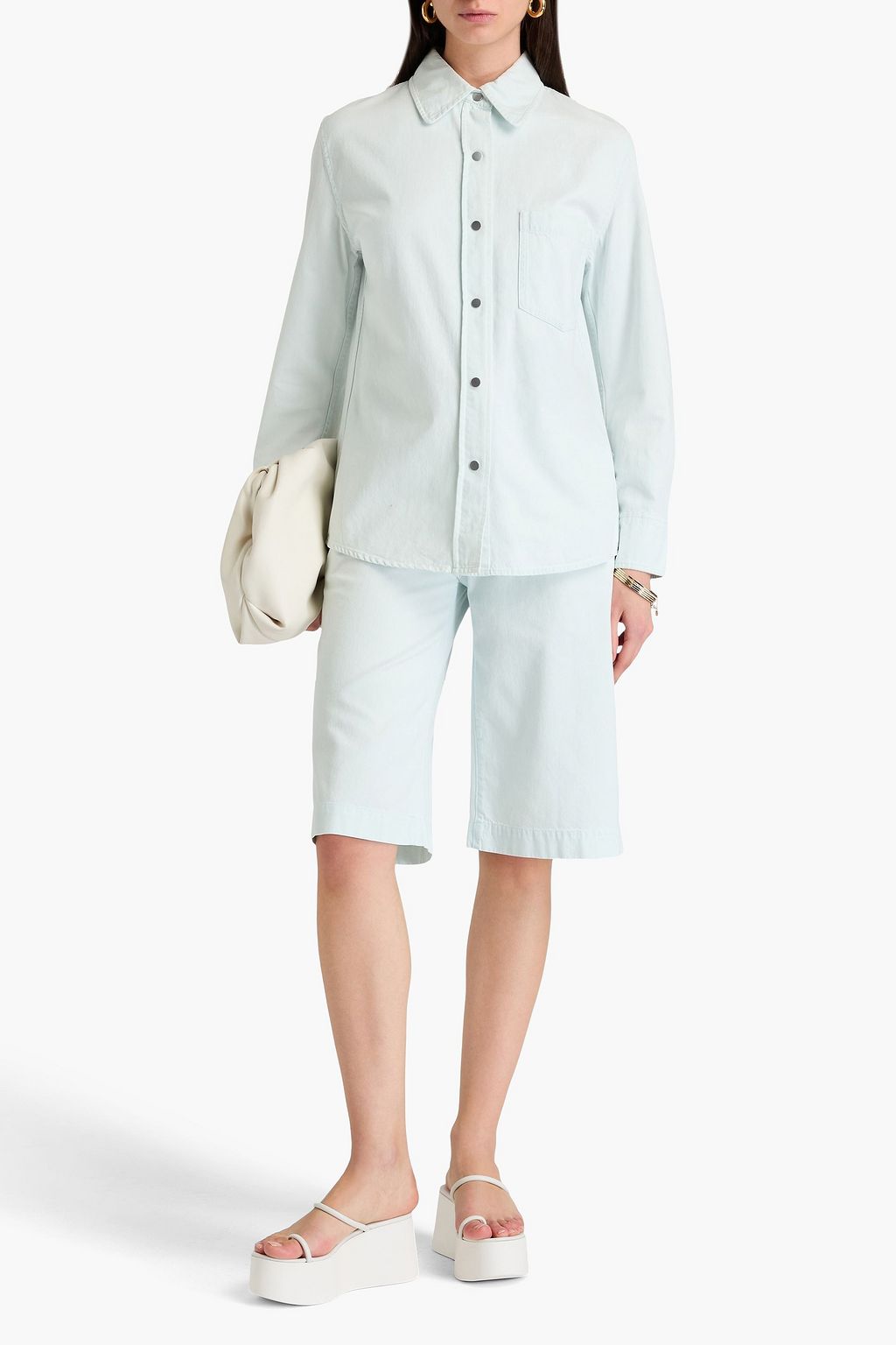 VINCE. Cotton-twill shirt
