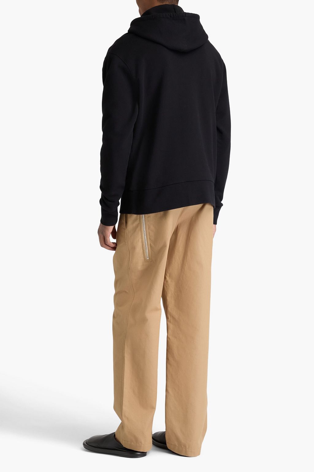 JW ANDERSON Printed French cotton-terry hoodie