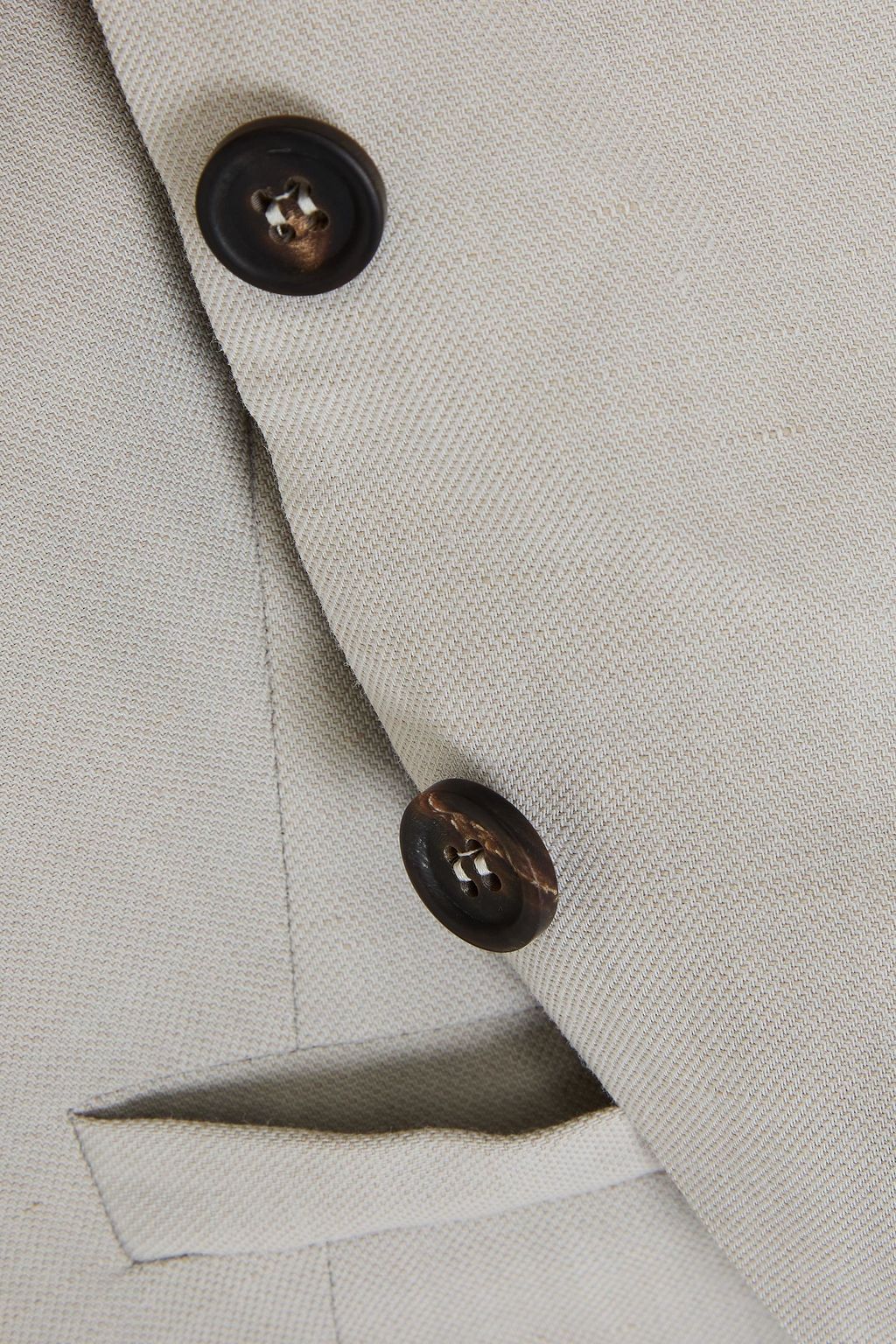 BRUNELLO CUCINELLI Cropped twill vest