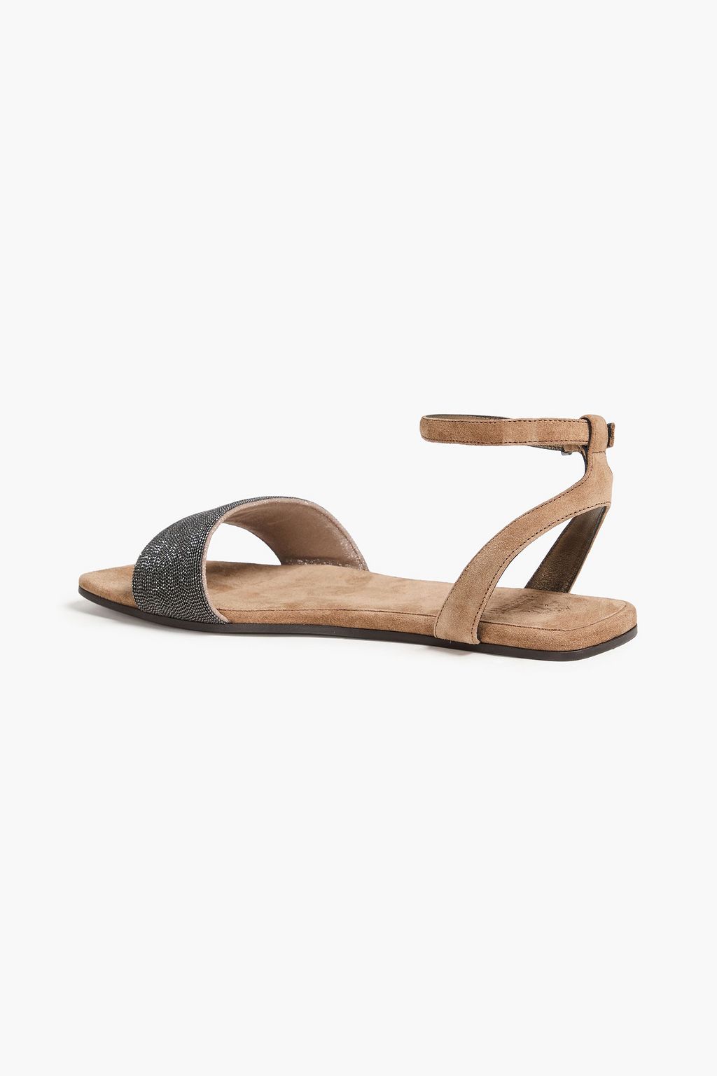 BRUNELLO CUCINELLI スエード サンダル ビーズ付き