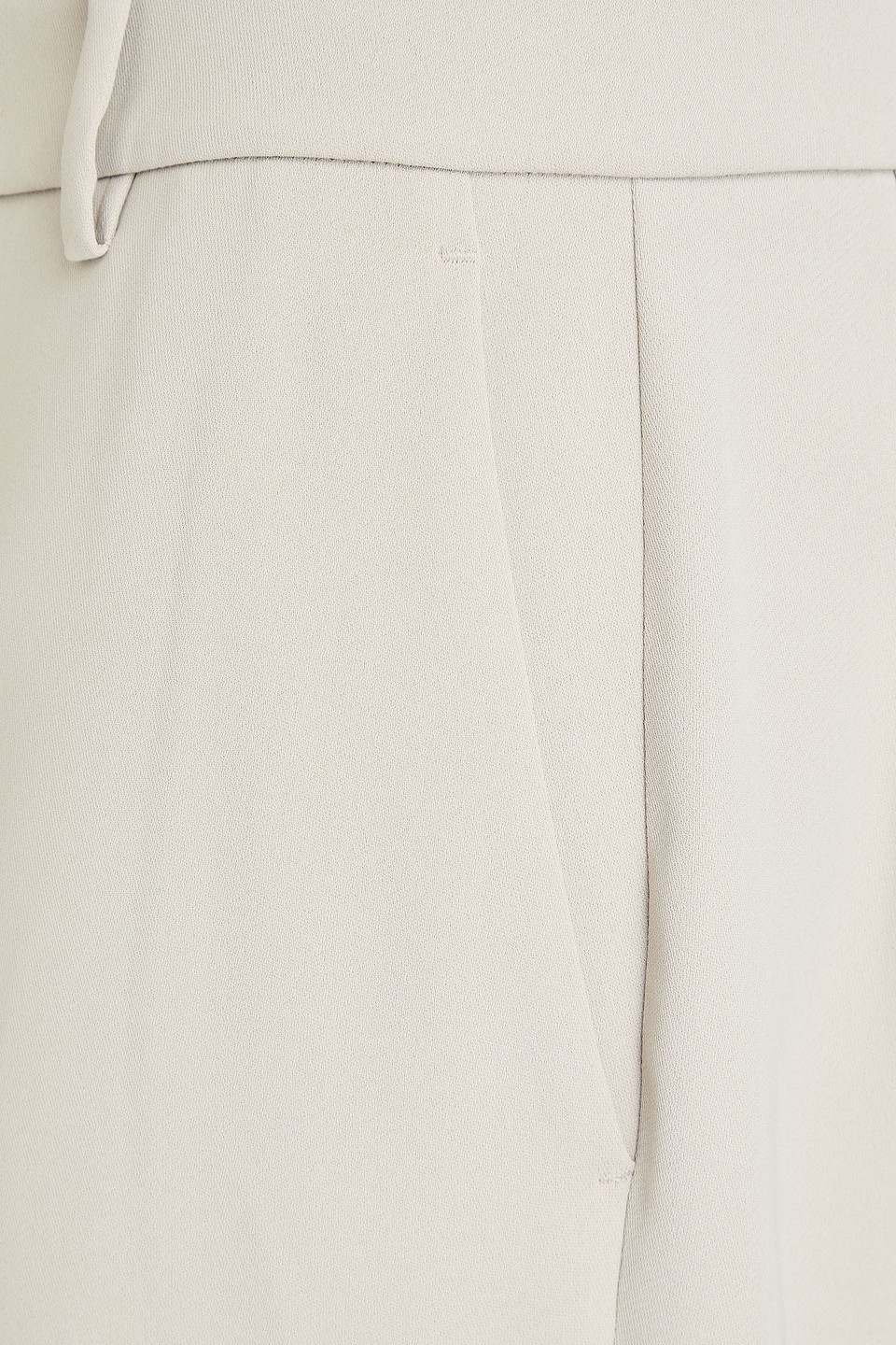 Vince Cropped Crepe Slim-leg Pants In Beige