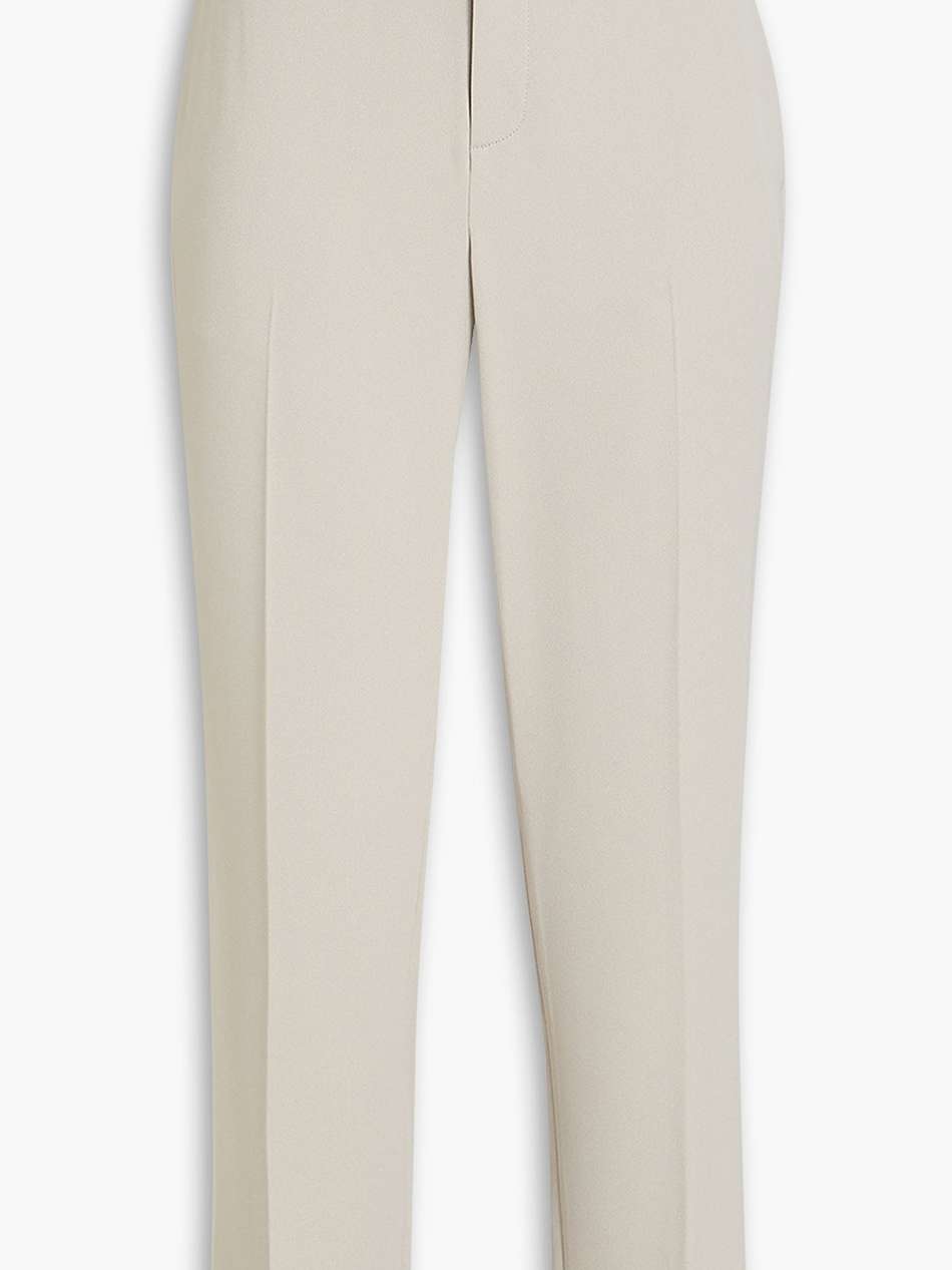 cropped crepe slim-leg pants