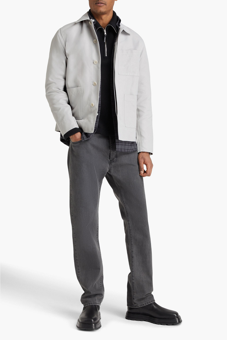  Jw Anderson - Shell Jacket - Gray - L 