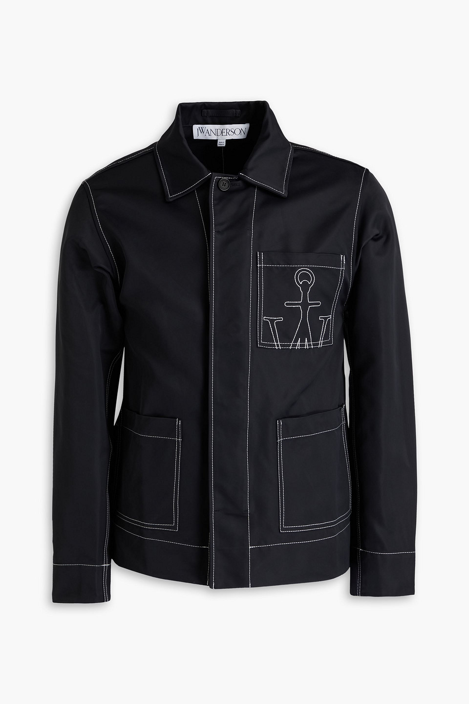 JW Anderson - Embroidered shell jacket - Black - S