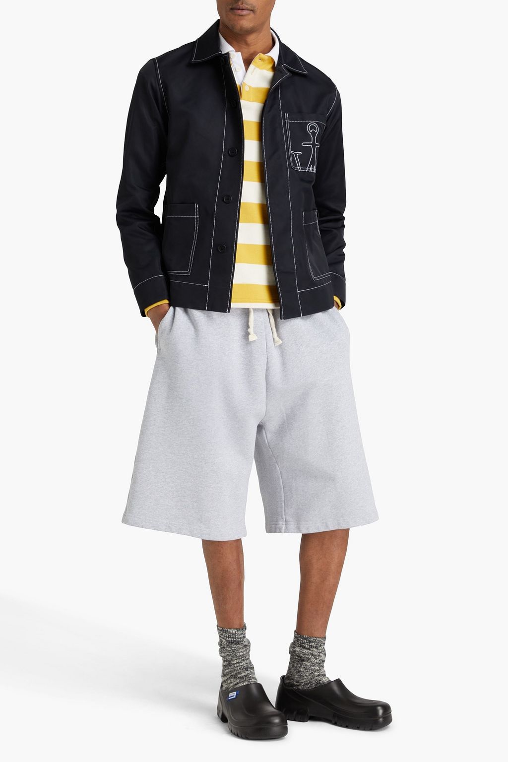 JW ANDERSON جاكيت من قماش عازل بتصميم مطرّز